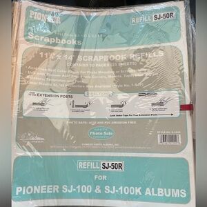 PIONEER SJ-50R Scrapbook Refill Pages - Blue and White